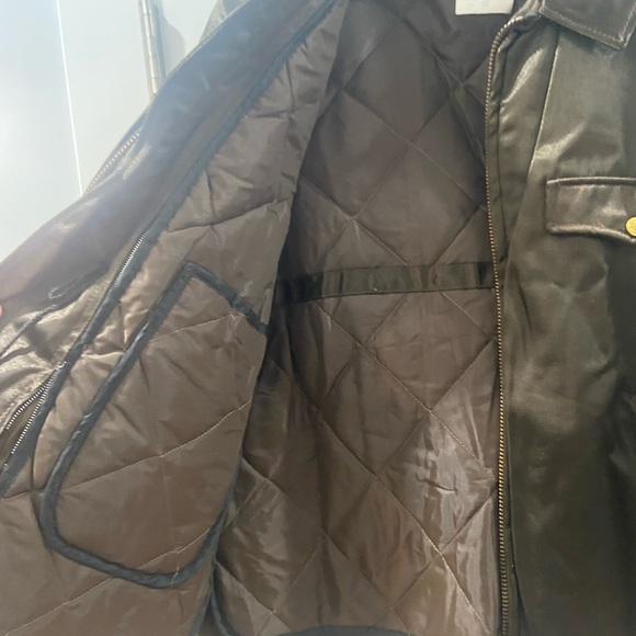 Vintage Butwin military / police jacket size 46 great condition shiny brown - Picture 11 of 16
